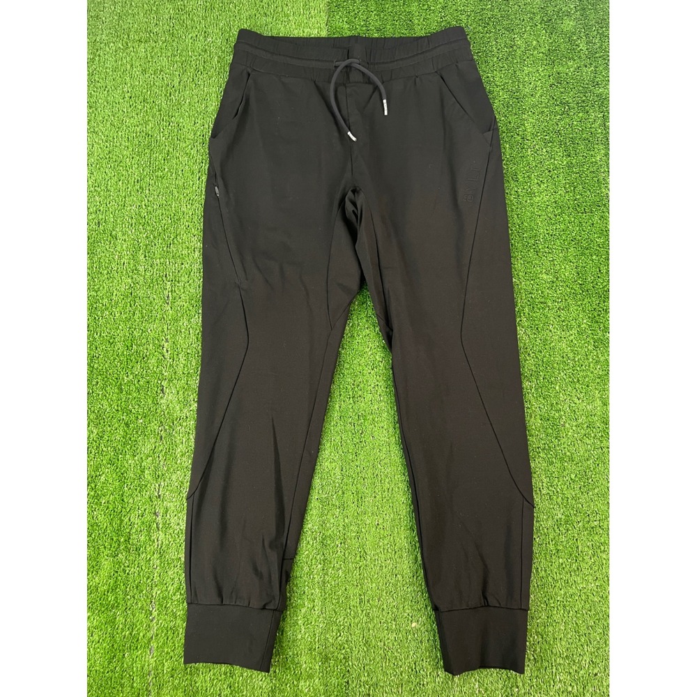 BYLT Premium Basics Mens Everyday Joggers Black Tapered Tech Pants Size M